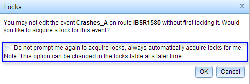 Disabling conflict prevention prompts from the message prompt Disabling conflict prevention prompts from the message prompt